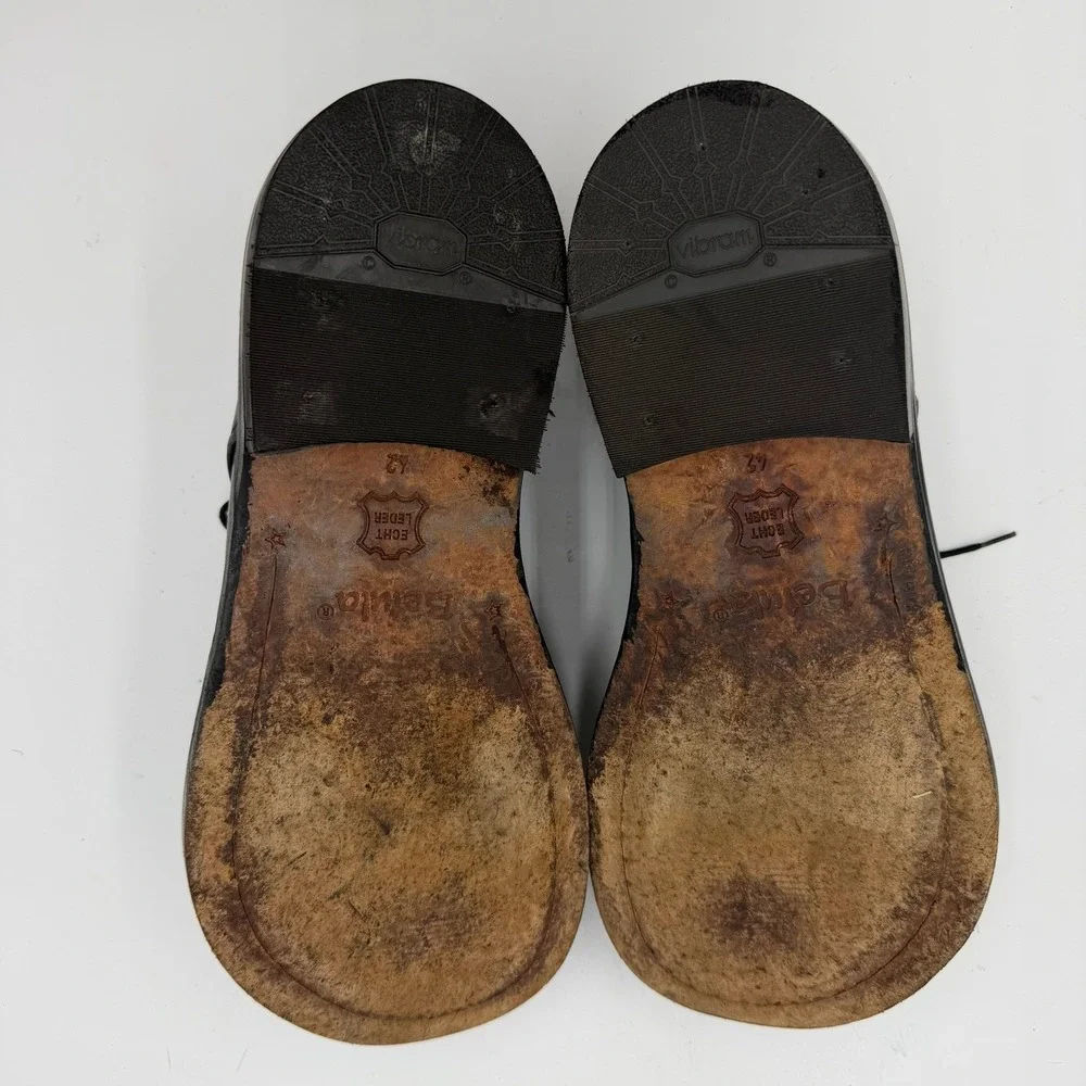Betula Birkenstock Vintage Black Derby Shoes Leather Men's Size 9 Womens 11